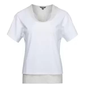 Golddigga Double Plain T Shirt Ladies - White