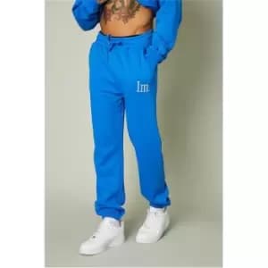 I Saw It First Blue Mens Im Graphic Heavyweight Fleece Back Joggers - Blue