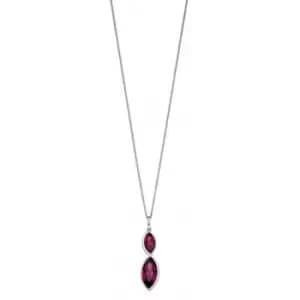 Twist Navette Amethyst Crystal Pendant P4799M