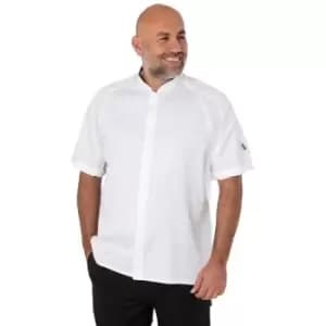 Unisex Adult Single-Breasted Chef Jacket (l) (White) - White - Le Chef