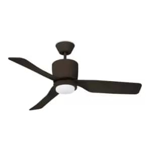 Ceiling fan Vera Glass, metal, Brown 37.7 Cm