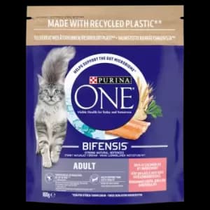 Purina One Adult Dry Cat Food Salmon and Whole Grains 800g