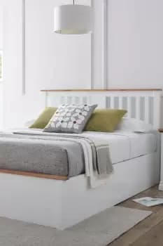 Verona White Ottoman Bed Frame