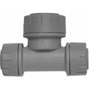 Polypipe - polyplumb two ends reduced tee 15X15X22 - Grey