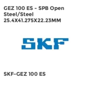 GEZ 100 ES - SPB Open Steel/Steel 25.4X41.275X22.23MM