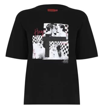 Hugo The Boxy T Shirt - Leopard 976