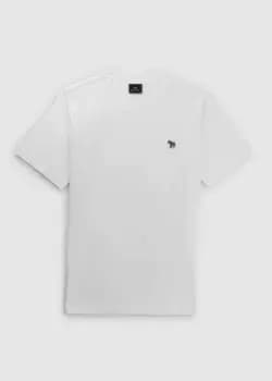 Paul Smith Mens Regular Fit Ss Zebra T-Shirt In White