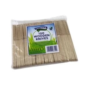 Robinson Young Natural birchwood Knives Ref 10567 Pack of 100 169037