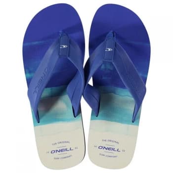 ONeill Imprint Pattern Flip Flops Mens - Blue AOP