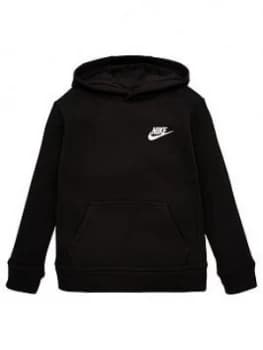 Boys, Nike Sportswear Younger Childs Club Overhead Hoodie - Black, Size 3-4 Years