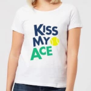 Kiss my Ace Womens T-Shirt - White - 3XL