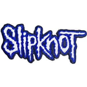 Slipknot - Cut-Out Logo Blue Border Standard Patch