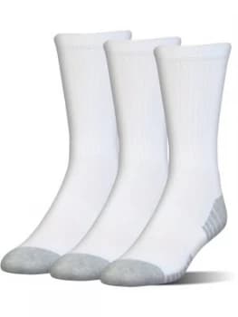 Urban Armor Gear Mens Heatgear Tech Crew 3 Pack Socks Stone