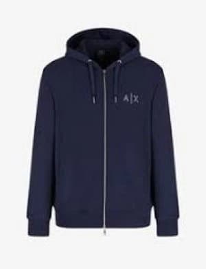 Armani Exchange Zipped Hoodie Navy Size 2XL Men