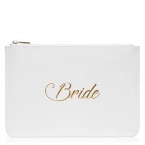 Uncut Dress Bridal Makeup Bag - White Br