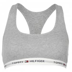 Tommy Bodywear Logo Band Bralette - Grey