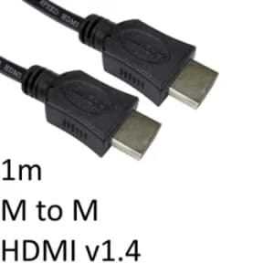 HDMI 1.4 (M) to HDMI 1.4 (M) 1m Black OEM Display Cable