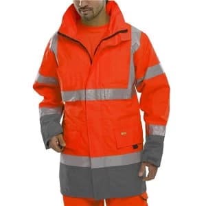 BSeen L Traffic Jacket RedGrey