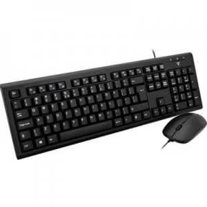 V7 Videoseven CKU200UK Splashproof English, QWERTY Black