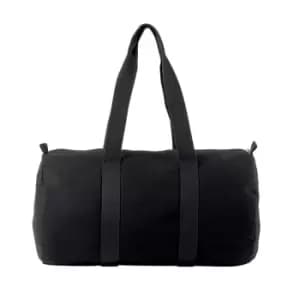 Kimood Cotton Canvas Barrel Bag (One Size) (Black)