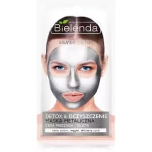 Bielenda Metallic Masks Silver Detox Cleansing Detox Mask for Oily and Combination Skin 8 g
