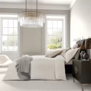 Bedeck of Belfast Asha Weave 220TC Cotton Duvet Cover - White