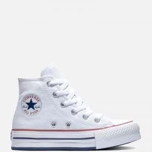 Converse Kids Chuck Taylor All Star Eva Lift Hi - Top Trainers - White - UK 1 Kids