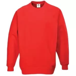 Portwest B300RERXXXL - sz 3XL Roma Sweatshirt - Red - Red