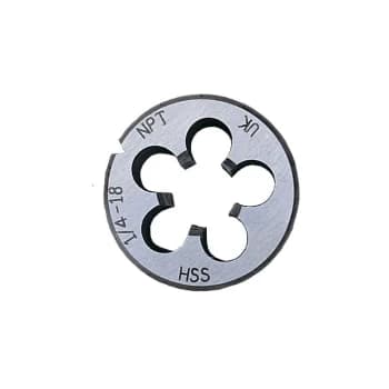 1/4'X18 NPTX1.5/16' O/D H SS Die - Sherwood
