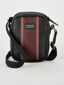 Ted Baker First Webbing Mini Flight Bag - Black, Men