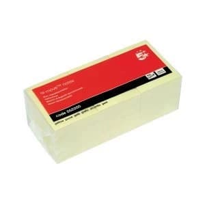 5 Star Office Re Move Notes Repositionable Pad of 100 Sheets 38x51mm Yellow Pack of 12
