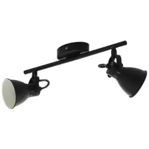 Eglo Seras Black Ceiling 2 Light Spotlight