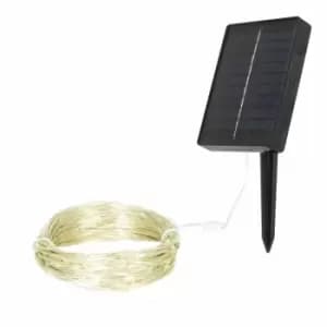 Gardenkraft 300 Micro Solar LED String Lights - Bright White