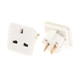 European Travel Adaptor 1 x Pack of 2
