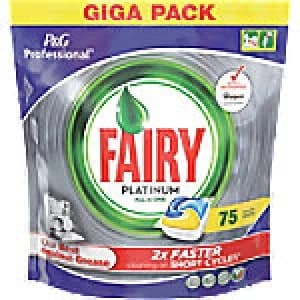 Fairy Dishwasher Tablets Platinum Lemon 75 Pieces