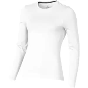 Elevate Womens/Ladies Ponoka Long Sleeve T-Shirt (M) (White)
