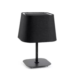 Sweet 1 Light Table Lamp Black with Shade, E27