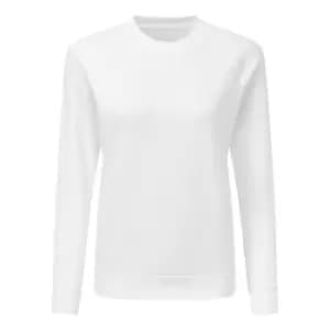 SG Ladies/Womens Raglan Sleeve Crew Neck Sweatshirt (XS) (White)