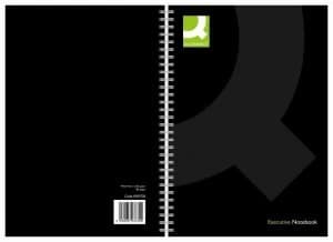 Qconnect Wirebound A5 Pp Black - 3 Pack