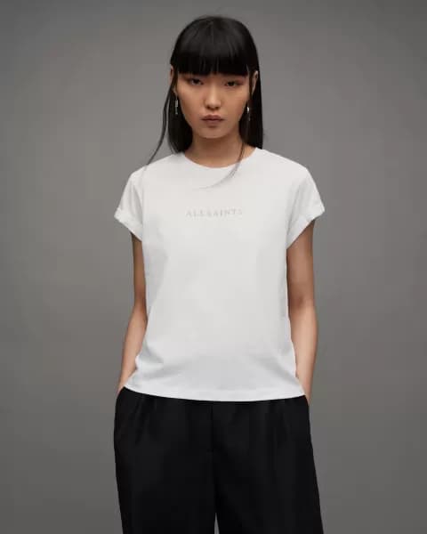 AllSaints Anna Sparkle Logo Crew Neck T-Shirt