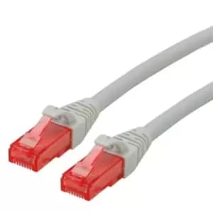 Roline Grey Cat6 Cable, U/UTP, Male RJ45, Terminated, 10m