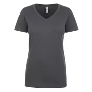 Next Level Womens/Ladies Ideal V-Neck T-Shirt (L) (Dark Grey)