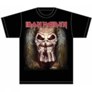 Iron Maiden Eddie Candle Finger Mens T Shirt: Large