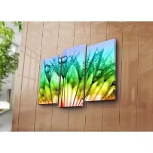 3KBPAT-25 Multicolor Decorative Canvas Painting (3 Pieces)