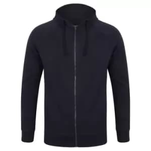 SF Unisex Adults Slim Fit Zip Hooded Sweatshirt (2XL) (Navy)