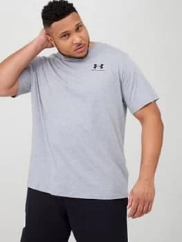 Urban Armor Gear Plus Size Sportstyle Left Chest T-Shirt - Grey/Black