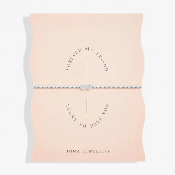 Forever My Friend Lucky To Have You Silver Plated 17.5cm Bracelet 6776