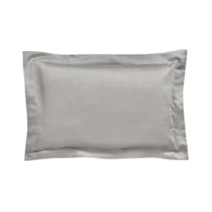Bedeck of Belfast Fine Linens Tahra Oxford Pillowcase, Silver