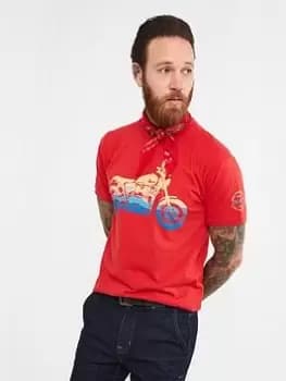 Joe Browns Take It In Tee - Red, Size L, Men