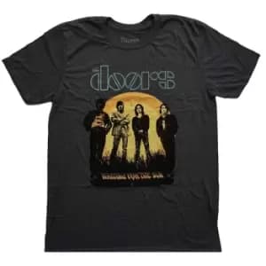 The Doors - Waiting for the Sun Unisex Medium T-Shirt - Grey